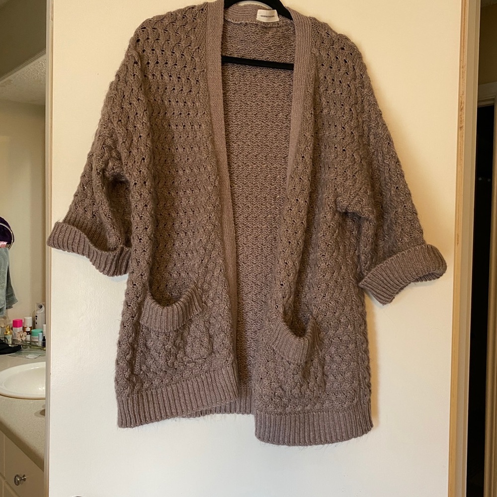 Goodnight macaroon dusty purple oversized cardigan